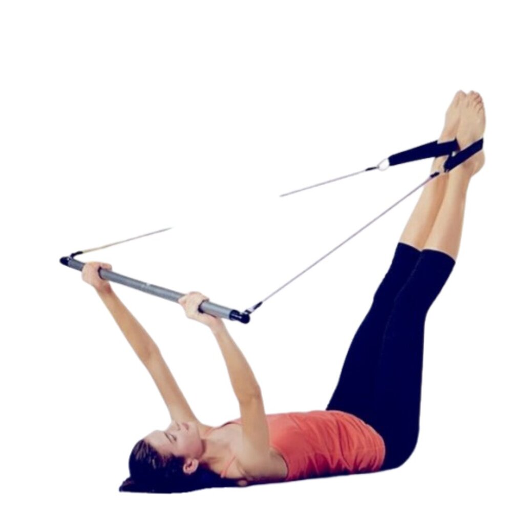 Gaiam Restore Pilates Bar Reformer Kit - Home Fitness Equipment for Total Body W